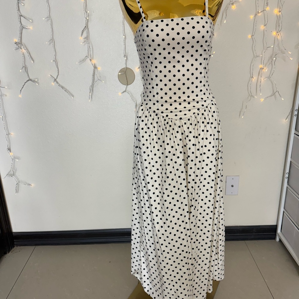 Polka Dot Spaghetti Strap Dress